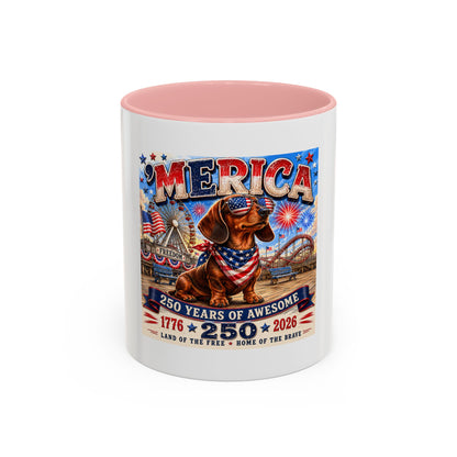 Dachshund Accent Coffee Mug (11, 15oz)