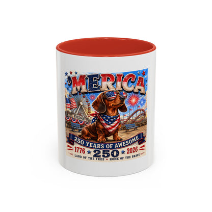 Dachshund Accent Coffee Mug (11, 15oz)