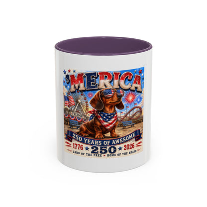 Dachshund Accent Coffee Mug (11, 15oz)
