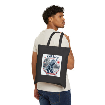 Sharpei Cotton Canvas Tote Bag