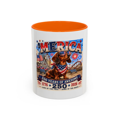 Dachshund Accent Coffee Mug (11, 15oz)