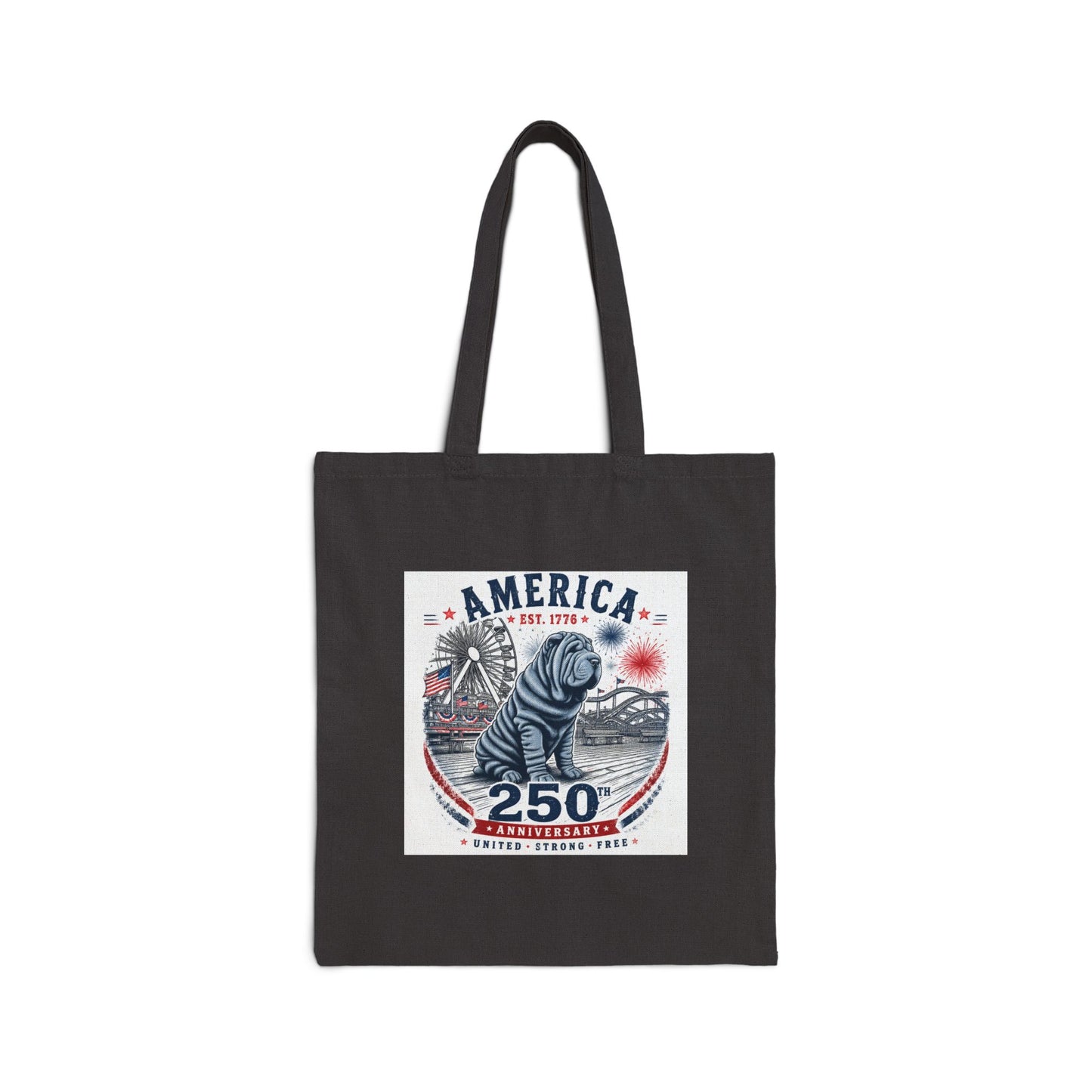 Sharpei Cotton Canvas Tote Bag